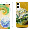 thumbnail image 1 of For Samsung Galaxy S25 Edge 5G Protective Shockproof Phone Case with Tempered Glass Screen Protector, by OneToughShield - Roses, 1 of 4