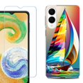 thumbnail image 1 of For Samsung Galaxy S25 Edge 5G Protective Shockproof Phone Case with Tempered Glass Screen Protector, by OneToughShield - Sailing, 1 of 4