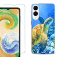thumbnail image 1 of For Samsung Galaxy S25 Edge 5G Protective Shockproof Phone Case with Tempered Glass Screen Protector, by OneToughShield - Sea Turtle, 1 of 4