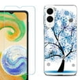 thumbnail image 1 of For Samsung Galaxy S25 Edge 5G Protective Shockproof Phone Case with Tempered Glass Screen Protector, by OneToughShield - Snowflakes Tree, 1 of 4