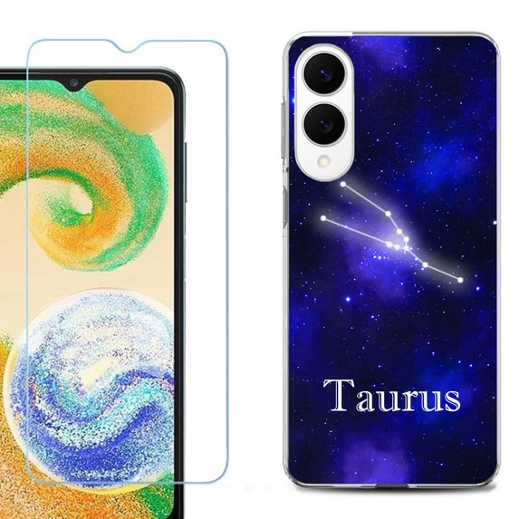 For Samsung Galaxy S25 Edge 5G Protective Shockproof Phone Case with Tempered Glass Screen Protector, by OneToughShield - Taurus