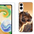 thumbnail image 1 of For Samsung Galaxy S25 Edge 5G Protective Shockproof Phone Case with Tempered Glass Screen Protector, by OneToughShield - Tiger, 1 of 4