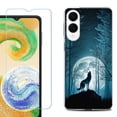 thumbnail image 1 of For Samsung Galaxy S25 Edge 5G Protective Shockproof Phone Case with Tempered Glass Screen Protector, by OneToughShield - Wolf Moon, 1 of 4