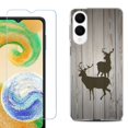 thumbnail image 1 of For Samsung Galaxy S25 Edge 5G Protective Shockproof Phone Case with Tempered Glass Screen Protector, by OneToughShield - Wood/Deer, 1 of 4
