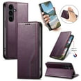 thumbnail image 1 of For Samsung Galaxy S25 FE 5G 6.7-inch Case,Elastic Wristband Magnetic Suction Closure Flip Stand Wallet Leather Phone Case,Purple, 1 of 12