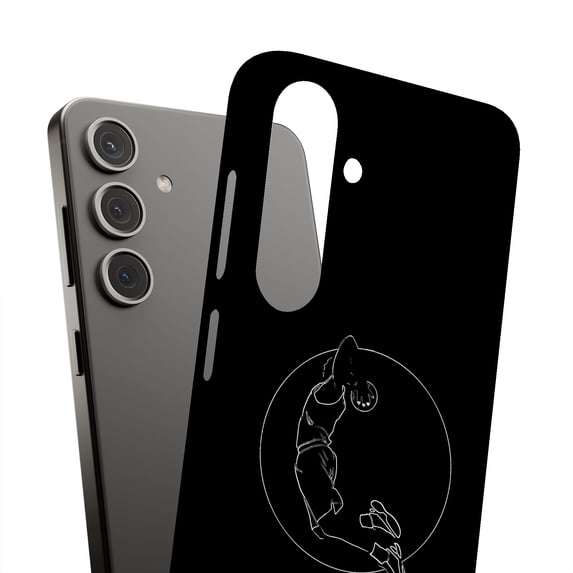 For Samsung Galaxy S25, Hard Shell, Basketball Play Print, USA