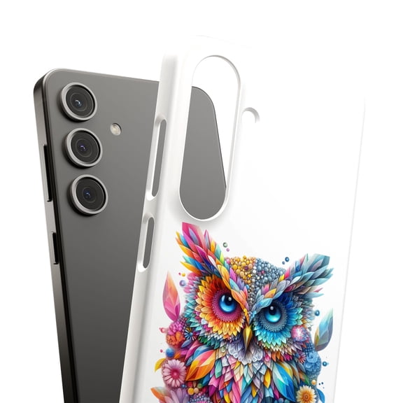 For Samsung Galaxy S25, Hard Shell, Gems Flower Owl Print, USA