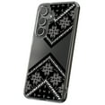 thumbnail image 1 of For Samsung Galaxy S25, Hybrid Clear, Black Bandana 1 Print, USA, 1 of 8