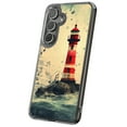 thumbnail image 1 of For Samsung Galaxy S25, Hybrid Clear, Lighthouse 1 Print, USA, 1 of 8