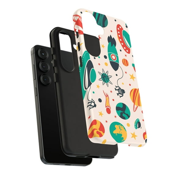 For Samsung Galaxy S25 Plus, Dual-Layer, Stars Planets 1 Print, USA