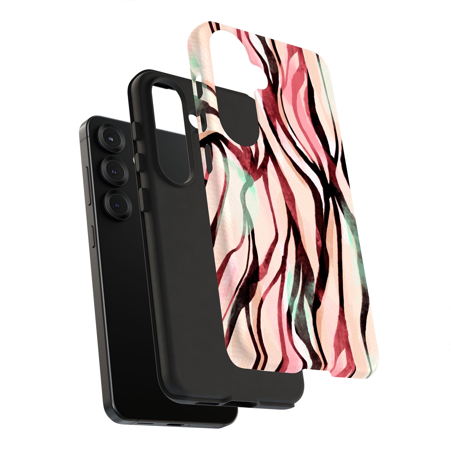 For Samsung Galaxy S25 Plus Dual Layers Rugged Case Watercolor Art2 For Samsung Galaxy S25 Plus Dual Layers Rugged Case Watercolor Art2