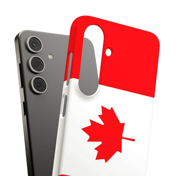 For Samsung Galaxy S25 Plus, Hard Shell, Flag Canada Print, USA