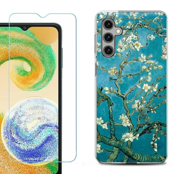 For Samsung Galaxy S25+ / S25 Plus 5G Phone Case Cover, Shockproof Case with Tempered Glass Screen Protector, by OneToughShield - Almond Blossom