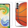 thumbnail image 1 of For Samsung Galaxy S25+ / S25 Plus 5G Phone Case Cover, Shockproof Case with Tempered Glass Screen Protector, by OneToughShield - Basketball, 1 of 4