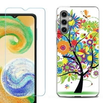 For Samsung Galaxy S25  / S25 Plus 5G Phone Case Cover, Shockproof Case with Tempered Glass Screen Protector, by OneToughShield - Colorful Tree