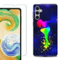 thumbnail image 1 of For Samsung Galaxy S25+ / S25 Plus 5G Phone Case Cover, Shockproof Case with Tempered Glass Screen Protector, by OneToughShield - Cosmos Dance, 1 of 4