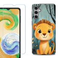 thumbnail image 1 of For Samsung Galaxy S25+ / S25 Plus 5G Phone Case Cover, Shockproof Case with Tempered Glass Screen Protector, by OneToughShield - Curious Lion Cub, 1 of 4