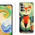 thumbnail image 1 of For Samsung Galaxy S25+ / S25 Plus 5G Phone Case Cover, Shockproof Case with Tempered Glass Screen Protector, by OneToughShield - Cute Cats, 1 of 4