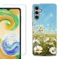 thumbnail image 1 of For Samsung Galaxy S25+ / S25 Plus 5G Phone Case Cover, Shockproof Case with Tempered Glass Screen Protector, by OneToughShield - Daisy Field, 1 of 4