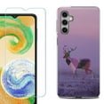 thumbnail image 1 of For Samsung Galaxy S25+ / S25 Plus 5G Phone Case Cover, Shockproof Case with Tempered Glass Screen Protector, by OneToughShield - Deer/Polygon, 1 of 4