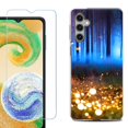 thumbnail image 1 of For Samsung Galaxy S25+ / S25 Plus 5G Phone Case Cover, Shockproof Case with Tempered Glass Screen Protector, by OneToughShield - Fireflies, 1 of 4