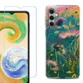 thumbnail image 1 of For Samsung Galaxy S25+ / S25 Plus 5G Phone Case Cover, Shockproof Case with Tempered Glass Screen Protector, by OneToughShield - Flower Wind, 1 of 4