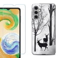 thumbnail image 1 of For Samsung Galaxy S25+ / S25 Plus 5G Phone Case Cover, Shockproof Case with Tempered Glass Screen Protector, by OneToughShield - Forest Deer, 1 of 4