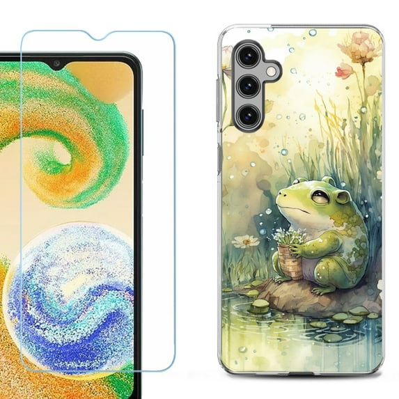 For Samsung Galaxy S25+ / S25 Plus 5G Phone Case Cover, Shockproof Case with Tempered Glass Screen Protector, by OneToughShield - Frog