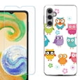 thumbnail image 1 of For Samsung Galaxy S25+ / S25 Plus 5G Phone Case Cover, Shockproof Case with Tempered Glass Screen Protector, by OneToughShield - Happy Owl, 1 of 4
