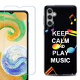 thumbnail image 1 of For Samsung Galaxy S25+ / S25 Plus 5G Phone Case Cover, Shockproof Case with Tempered Glass Screen Protector, by OneToughShield - Keep Calm Music, 1 of 4