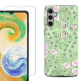 thumbnail image 1 of For Samsung Galaxy S25+ / S25 Plus 5G Phone Case Cover, Shockproof Case with Tempered Glass Screen Protector, by OneToughShield - Leaf Pink Green, 1 of 4