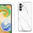 thumbnail image 1 of For Samsung Galaxy S25+ / S25 Plus 5G Phone Case Cover, Shockproof Case with Tempered Glass Screen Protector, by OneToughShield - Marble / White, 1 of 4