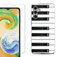 thumbnail image 1 of For Samsung Galaxy S25+ / S25 Plus 5G Phone Case Cover, Shockproof Case with Tempered Glass Screen Protector, by OneToughShield - Piano Design, 1 of 4