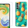 thumbnail image 1 of For Samsung Galaxy S25+ / S25 Plus 5G Phone Case Cover, Shockproof Case with Tempered Glass Screen Protector, by OneToughShield - Pineapple, 1 of 4