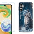 thumbnail image 1 of For Samsung Galaxy S25+ / S25 Plus 5G Phone Case Cover, Shockproof Case with Tempered Glass Screen Protector, by OneToughShield - Snow Leopard, 1 of 4