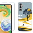 thumbnail image 1 of For Samsung Galaxy S25+ / S25 Plus 5G Phone Case Cover, Shockproof Case with Tempered Glass Screen Protector, by OneToughShield - Tree on Hill, 1 of 4