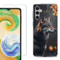 thumbnail image 1 of For Samsung Galaxy S25+ / S25 Plus 5G Phone Case Cover, Shockproof Case with Tempered Glass Screen Protector, by OneToughShield - Wolf Autumn, 1 of 4