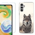 thumbnail image 1 of For Samsung Galaxy S25+ / S25 Plus 5G Phone Case Cover, Shockproof Case with Tempered Glass Screen Protector, by OneToughShield - Wolf Snow, 1 of 4
