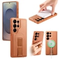 thumbnail image 1 of For Samsung Galaxy S25 Ultra 5G 6.9" Case With Belt Clip Holster And Kickstand MagSafe Magnetic Phone Cases,Brown,For Galaxy S25 Ultra 5G, 1 of 8