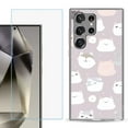 thumbnail image 1 of For Samsung Galaxy S25 Ultra 5G Phone Case Cover with Tempered Glass Screen Protector, by OneToughShield - Cat Mix, 1 of 4