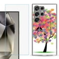 thumbnail image 1 of For Samsung Galaxy S25 Ultra 5G Phone Case Cover with Tempered Glass Screen Protector, by OneToughShield - Color Hearts Tree, 1 of 4