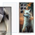 thumbnail image 1 of For Samsung Galaxy S25 Ultra 5G Phone Case Cover with Tempered Glass Screen Protector, by OneToughShield - Fox Autumn, 1 of 4