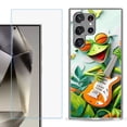 thumbnail image 1 of For Samsung Galaxy S25 Ultra 5G Phone Case Cover with Tempered Glass Screen Protector, by OneToughShield – Grasshopper, 1 of 4