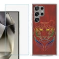 thumbnail image 1 of For Samsung Galaxy S25 Ultra 5G Phone Case Cover with Tempered Glass Screen Protector, by OneToughShield - Night Tiger, 1 of 4