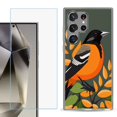 thumbnail image 1 of For Samsung Galaxy S25 Ultra 5G Phone Case Cover with Tempered Glass Screen Protector, by OneToughShield - Oriole, 1 of 4