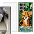 thumbnail image 1 of For Samsung Galaxy S25 Ultra 5G Phone Case Cover with Tempered Glass Screen Protector, by OneToughShield - Tiger Craft, 1 of 4