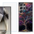 thumbnail image 1 of For Samsung Galaxy S25 Ultra 5G Phone Case Cover with Tempered Glass Screen Protector, by OneToughShield - Tree of Life, 1 of 4