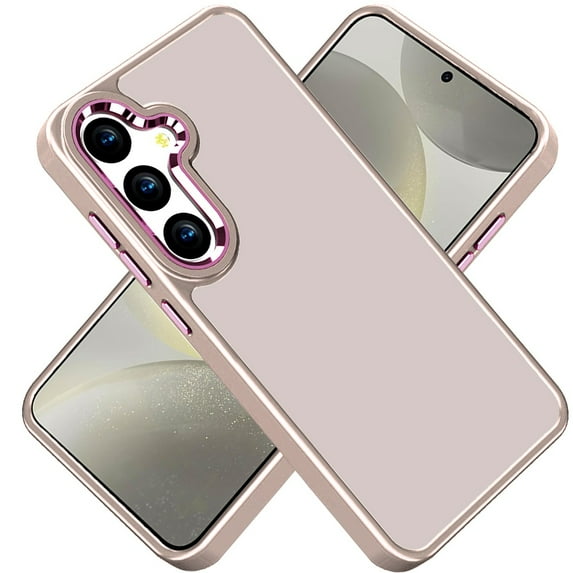 For Samsung Galaxy S25 Ultra Case, Slim Fit Thin Hybrid,Frosted Matte Polished Acrylic Hard PC with TPU Rubber Frame Phone Cover (Beige)
