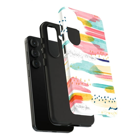 For Samsung Galaxy S25 Ultra, Dual-Layer, Abstract Art Print, USA