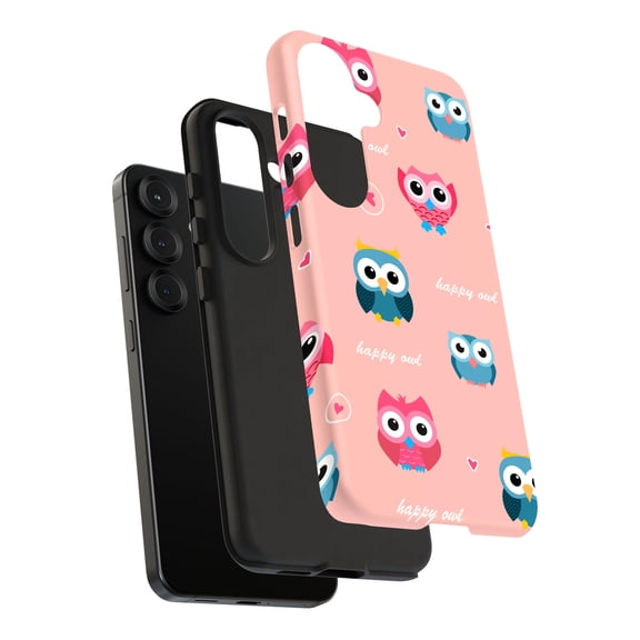 For Samsung Galaxy S25 Ultra, Dual-Layer, Cute Happy Owl Print, USA